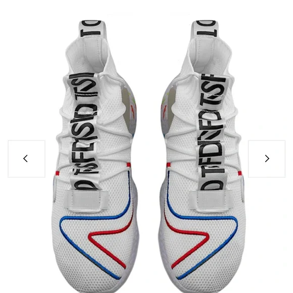 TFSD white athletic high tops size 11 EUR 44 - Picture 4 of 10